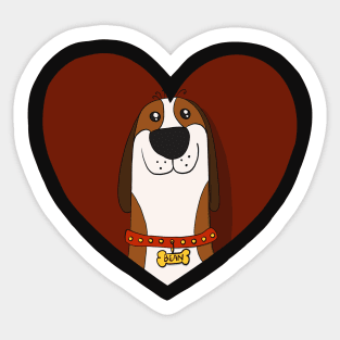 Love Hound Sticker